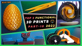 Top 5 Functional 3D prints | Part 10 | Thingiverse Trending 2022 | Functional 3D prints 2022