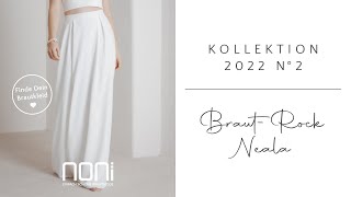 Brautrock I Langer Eco-Rock Neala mit Boho-Braut Top Oriana I noni Brautmode