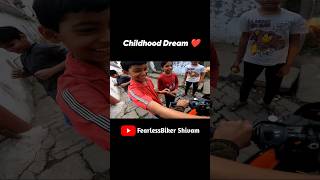 childhood dreams❤️ #ytshorts #shortvideo #viralvideo #ktmrc390 #motovlog #biker #superbikereaction