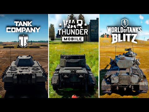 Comparación de War Thunder Mobile VS Tank Company VS Word of Tanks Blitz