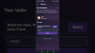 Zero Investment | TapSwap Video Code  | 3 November TapSwap Youtube Video Code