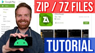 ആൻഡ്രോയിഡിനുള്ള മികച്ച Zip / 7Z ആർക്കൈവ് ആപ്പ്: ZArchiver (എങ്ങനെ / ട്യൂട്ടോറിയൽ)