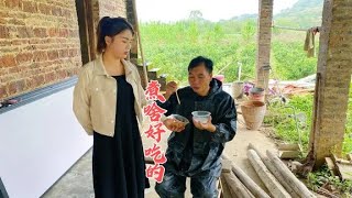 农村小伙花1200元给漂亮表妹租房，今天帮表妹装修，看她煮啥好吃的#租房 #房屋装修 #租房改造【广西四炮】