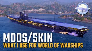 Mods I use and Shinano skin download showcase-  World of Warships