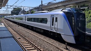 JR東日本E353系S107編成特急かいじ新宿行き西国分寺駅通過(2023/5/16)