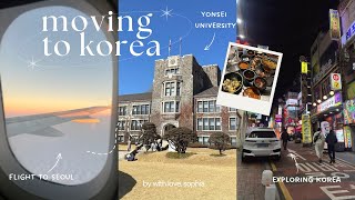 МОЙ ПЕРЕЕЗД В КОРЕЮ 🇰🇷 + первые дни в Сеуле, Yonsei University, корейская еда