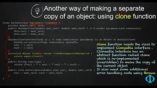 11e Copying an Object Using Clone Method of Java