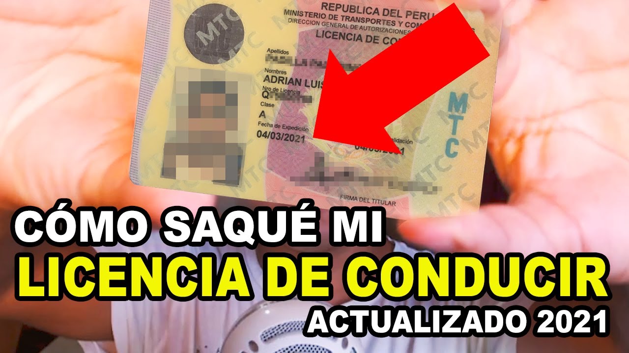 Cómo Sacar Tu LICENCIA DE CONDUCIR 2021 - LIMA - PERÚ - YouTube