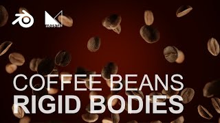 Coffee Beans RIGID BODIES - Blender Tutorial