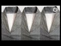 shawl collar design cutting stitching कोट कोलार कटाई सिलाई how to make collar cutting stitching