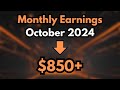 I made over 850$ in Passive income with DePIN Mining - October 2024