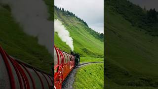 Switzerland train ride Beautiful nature #nature #travel #swissalps | 5k view