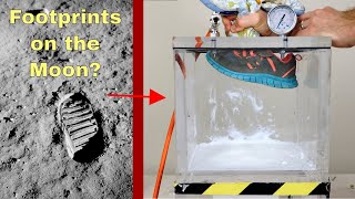 Can You Make Footprints in Moon Dust—Vacuum Chamber Dust Experiments