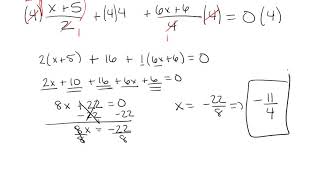 Technology MAP 117 Solving Equations by Multiplying by LCD