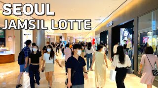 Check out the Jamsil Lotte World Tower Shopping Mall🛍️🛒 | Seoul 4k, Binaural Sound