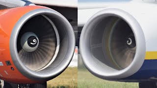 ✈ Creates Forward Motion | CFM56-7B Vs -5B | Engine Sound Comparison