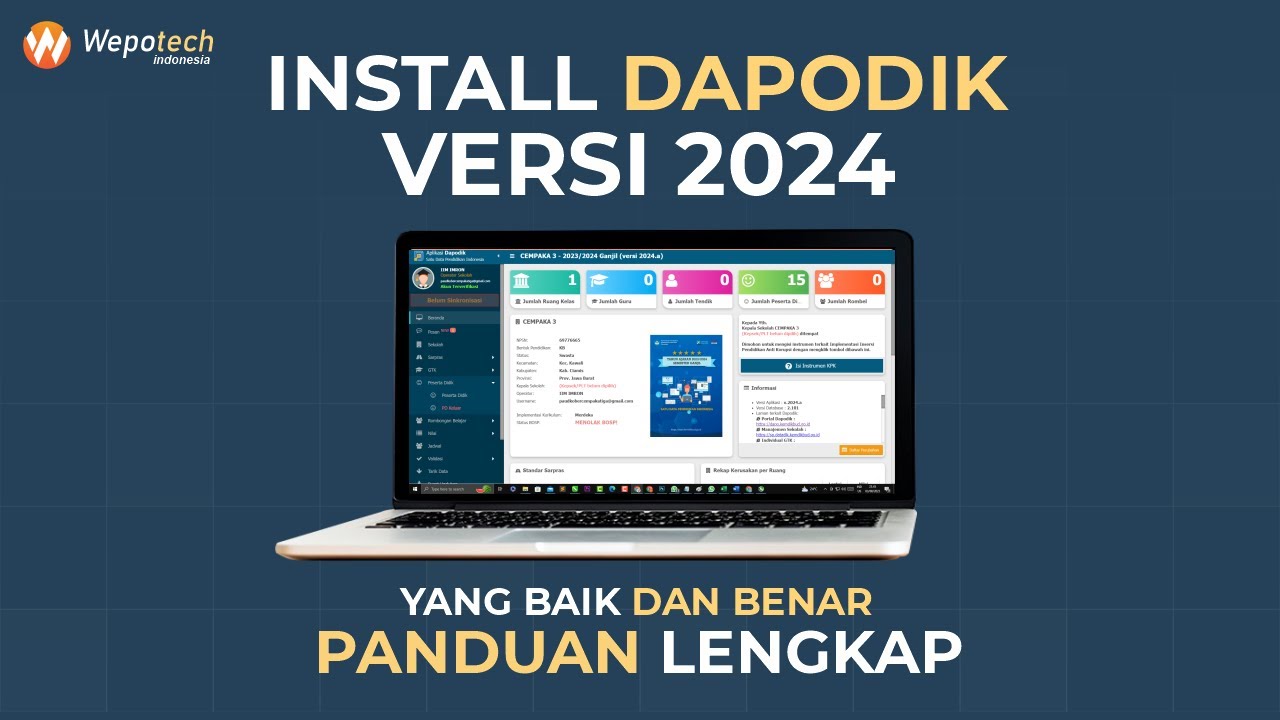 🔥 Tutorial Cara Update Dan Install Aplikasi Dapodik Versi 2024.a Yang ...