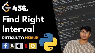 Find Right Interval | Leet code 436 | Theory explained + Python code