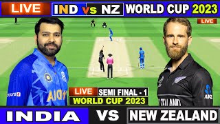 Live: IND Vs NZ, ICC World Cup 2023 | Live Match Centre | India Vs New Zealand | 1st Innings