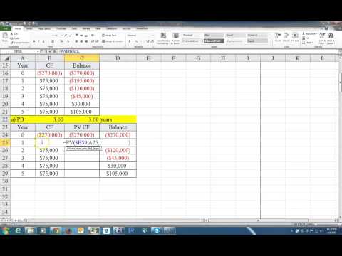 How to Calculate the Payback Period and the Discounted Payback Period on Excel How to Calculate the Payback Period and the Discounted Payback Period on Excel