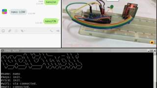 Example Arduino Code with ESP8266 as Line Bot hardware module.