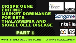 CRISPR Gene editing  First to market with cure for Beta Thalassemia and Sickle Cell to make millions