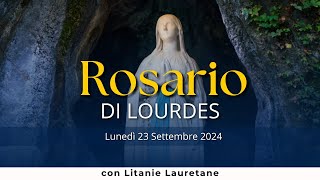 Il Santo Rosario di Lourdes di oggi, Lunedì 23 Settembre 2024, Misteri della Gioia