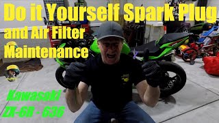 Do it Yourself - Sparkplug and Air Filter Maintenance on a Kawasaki ZX 6R 636