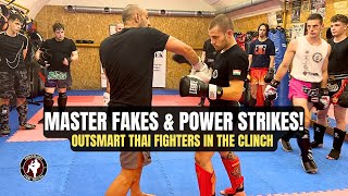 Faking, Setting Up Power Shots \u0026 Clinch Tactics to Beat Thai Fighters