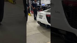 LEXUS LFA comes to the dealership (revs engine)