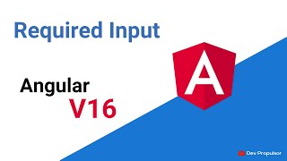 [Angular 16] 3-Required input