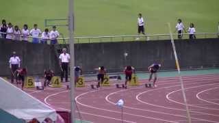 2013静岡県中学通信1年男子100m決勝