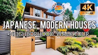 JAPANESE MODERN HOUSE NEIGHBORHOOD WALK TOUR 4K | HIKONE SHIGA JAPAN SUBDIVISION