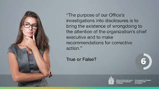 True of False Challenge - The purpose of our investigations