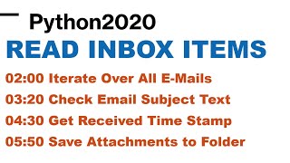 Email Automation Using Python | Python Loop on Outlook Inbox | Python Save Attachments in Python