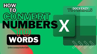 Convert Numbers to Words in Excel with VBA | Step-by-Step Tutorial