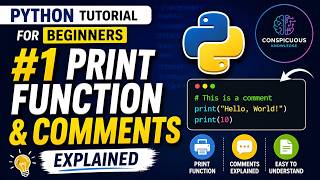 Python Tutorial for Beginners #1 | Print Function & Comments Explained