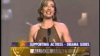 Allison Janney wins 2000 Emmy Award for Supporting Actress in a Drama Series