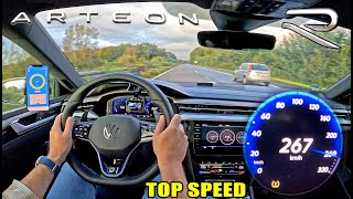 VW ARTEON R // TOP SPEED on UNLIMITED GERMAN AUTOBAHN!