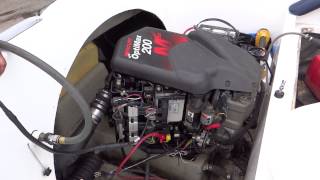 Mercury Sport Jet 200hp Optimax Complete Running Engine Test : Good Compression