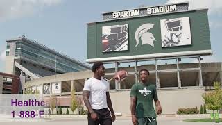 Good Coverage Really Matters with MSU Football Players Armorion Smith and Nick Marsh