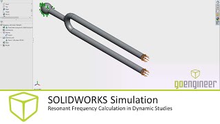 SOLIDWORKS Simulation Tutorial - Resonant Frequency Calculation in Dynamic Studies