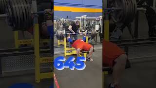 Easy 645 Bench Press #benchpress #powerlifting #strength