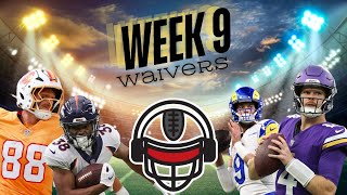 Episode 186: Week 9 Waivers CADE OTTON MATT STAFFORD JAYLEN WARREN and MORE