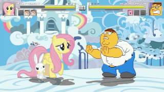 AN Mugen Request #28: Rainbow Dash, Fluttershy, Peter VS Giant Chicken, Peter \u0026 Pinkie Pie