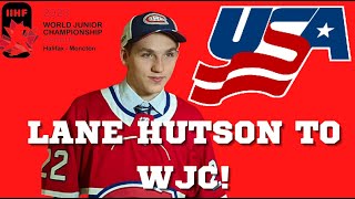 LANE HUTSON IS GOING TO THE WORLD JUNIORS