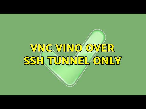 Ubuntu: VNC vino ТОЛЬКО через туннель SSH