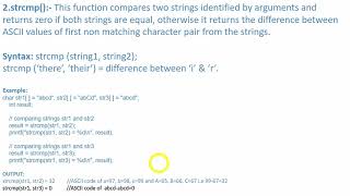 Chp 5.2 String v16 | String Function strcmp()