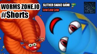 worms zone.io slither snake game low low low //please subcribe #shorts