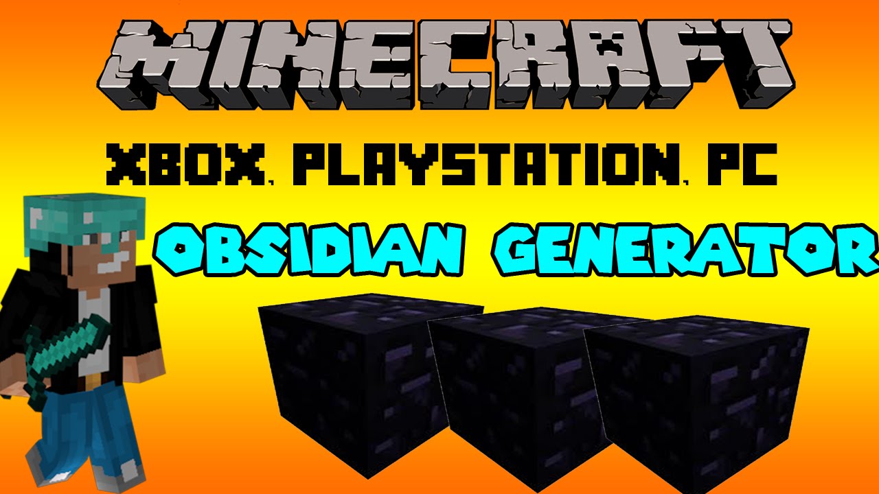 Minecraft Obsidian Generator Tutorial Youtube